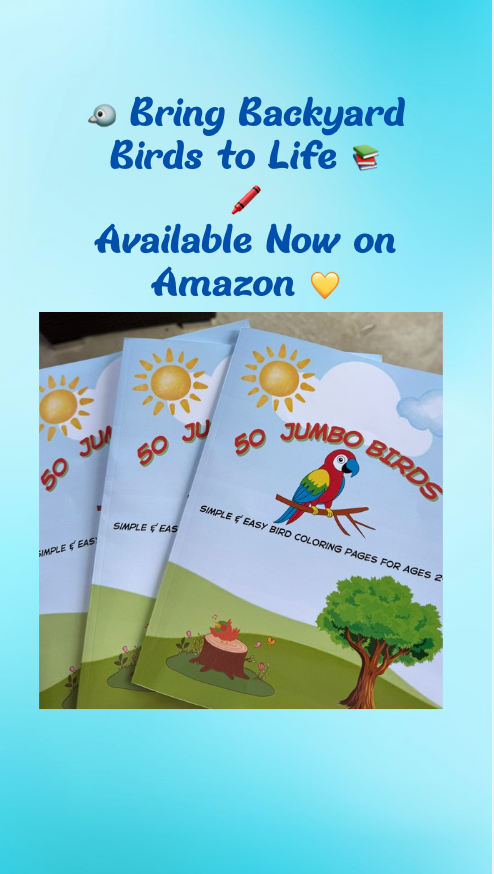 50 jumbo birds coloring book