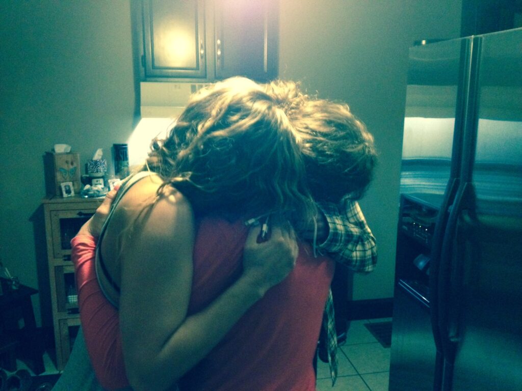 Mother Daughters Hugs